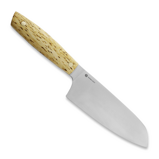 Chef&acute;s knife Nordic Knife Design Santoku 165, curly birch