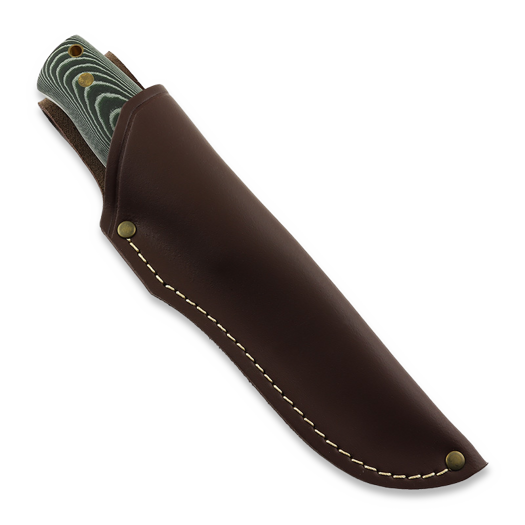 Nordic Knife Design Visent 100 kniv, green micarta