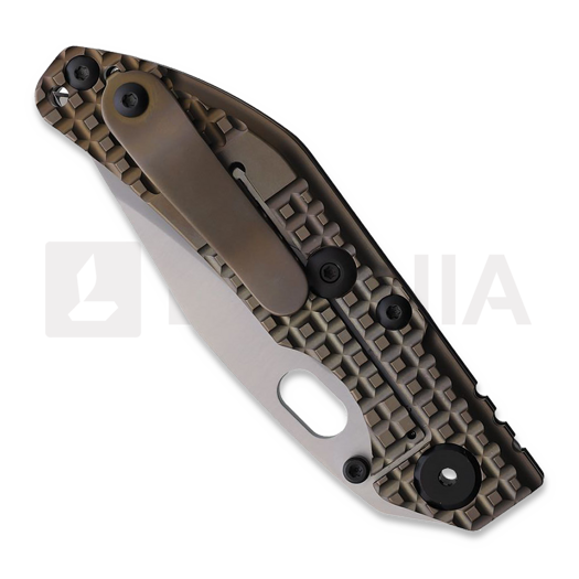 Coltello pieghevole North Mountain Blade BBNM - SLD-Magic Bowie - Titanium Sculpted, Champagne