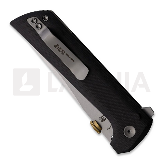 North Mountain Blade Chop 2 Button Lock Black G-10 kääntöveitsi