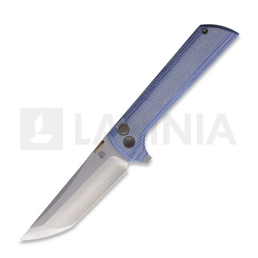 Nóż składany North Mountain Blade Chop 2 Button Lock Blue Micarta