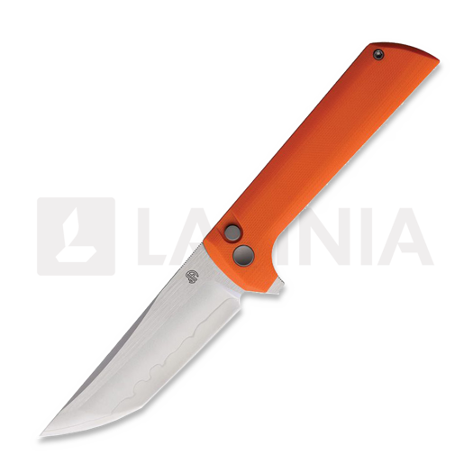 North Mountain Blade Chop 2 Button Lock Orange G-10 접이식 나이프