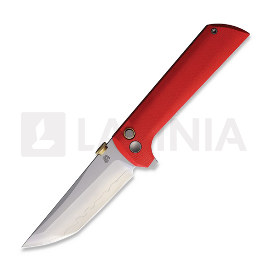 Navaja North Mountain Blade Chop 2 Button Lock Red G-10