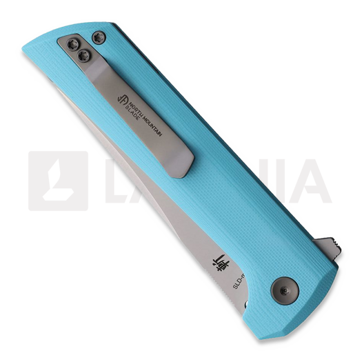 Coltello pieghevole North Mountain Blade Chop 2 Button Lock Sky Blue G-10