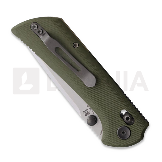 North Mountain Blade Chop Crossbar Lock OD Green G-10 kääntöveitsi