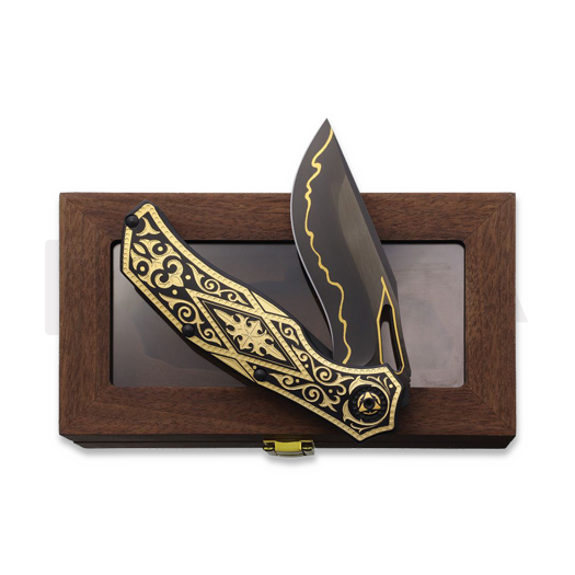 Сгъваем нож North Mountain Blade Gold Nocturne Linerlock 24K