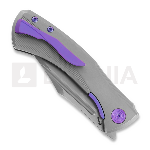 Null Knives Ghoul - Blasted/Blurple folding knife