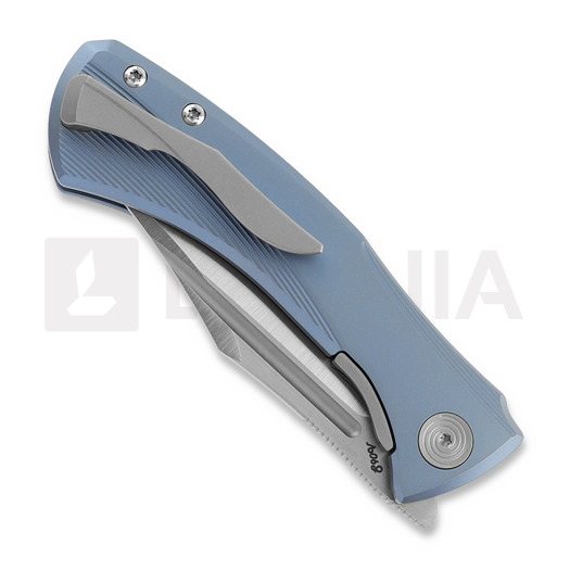 Null Knives Ghoul - Blue/ Belt Satin sulankstomas peilis