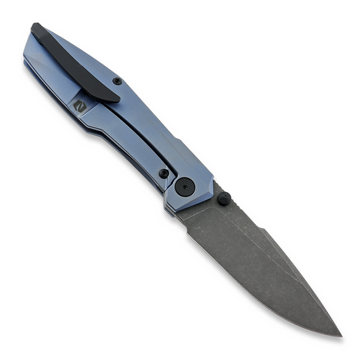 Null Knives Raiden 折叠刀, Acidwashed/Blue