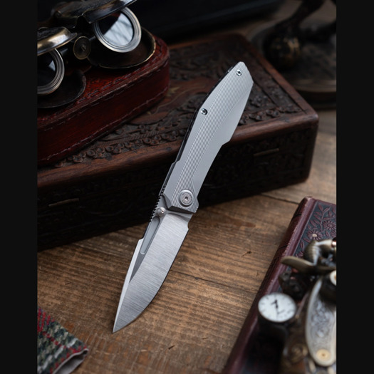Null Knives Raiden R2: Type S - Blasted / Belt Satin sklopivi nož