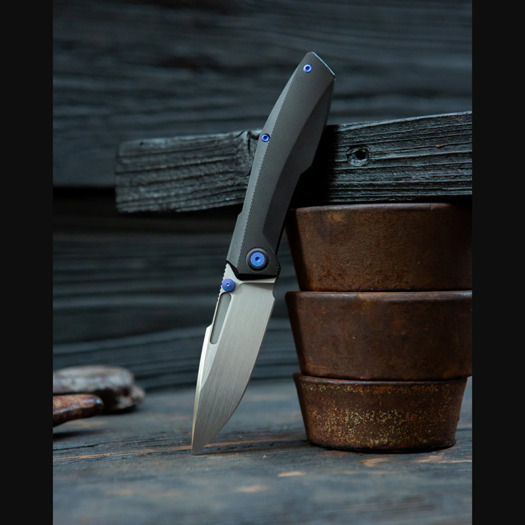 Coltello pieghevole Null Knives Raiden R2: Type S - Blurple / Hand Rubbed