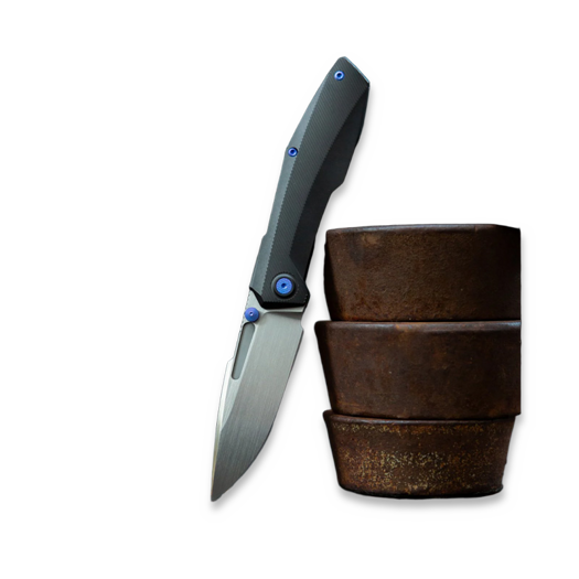 Складной нож Null Knives Raiden R2: Type S - Blurple / Hand Rubbed