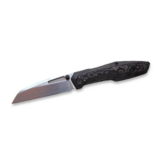 Null Knives Raikou - Black Camo CF folding knife