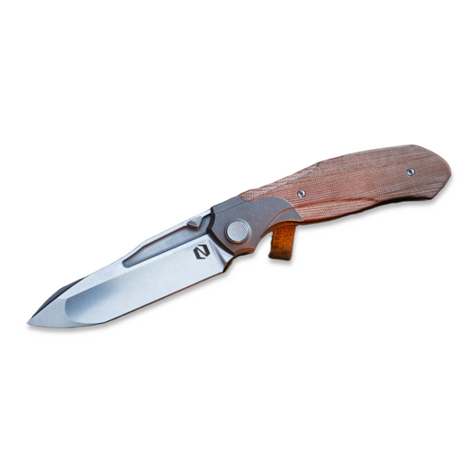 Couteau pliant Null Knives Vandal - Brown Micarta