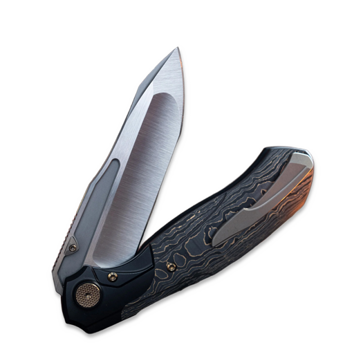 Null Knives Vandal - Gold Camo CF folding knife