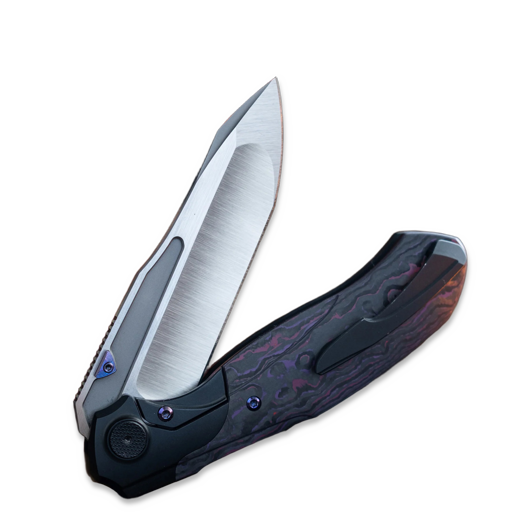 Null Knives Vandal - Purple Haze CF folding knife