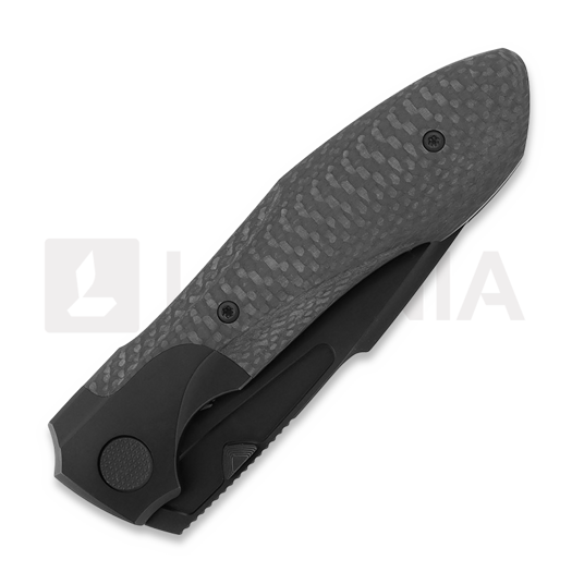 Null Knives Voodoo - Black Weave CF folding knife