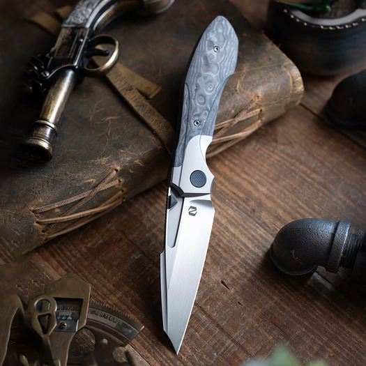 มีดพับ Null Knives Voodoo Doll - Black Camo CF