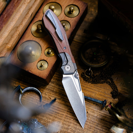 Складний ніж Null Knives Voodoo Doll - Natural Micarta