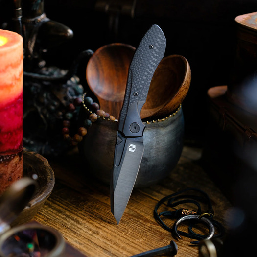 Складной нож Null Knives Voodoo Doll - Weave Carbon Fiber
