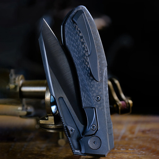 Null Knives Voodoo Doll - Weave Carbon Fiber sklopivi nož