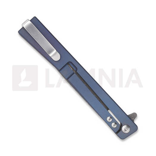 Zavírací nůž Ocaso Solstice Damascus Blue Dark Matter CF