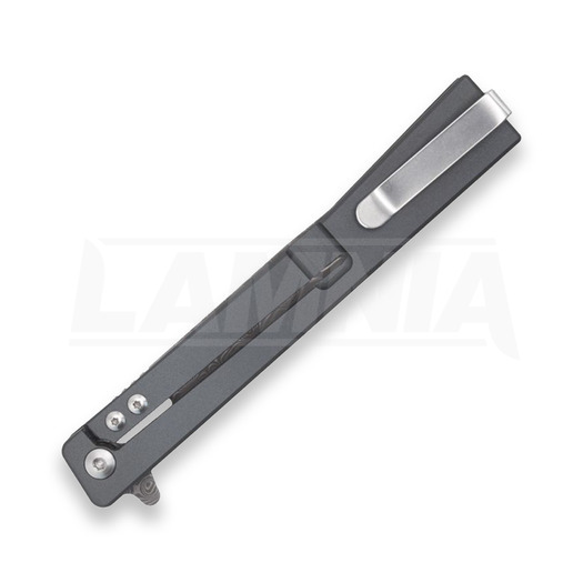 Ocaso Solstice Damascus Red Dark Matter CF folding knife