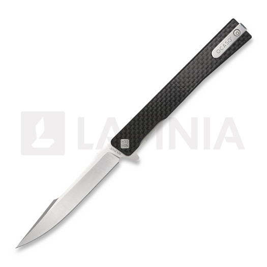 Ocaso Solstice Harpoon Satin sklopivi nož, Carbon Fibre
