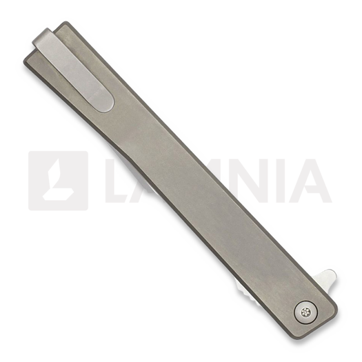 Ocaso Solstice Harpoon Satin sulankstomas peilis, Gray Titanium