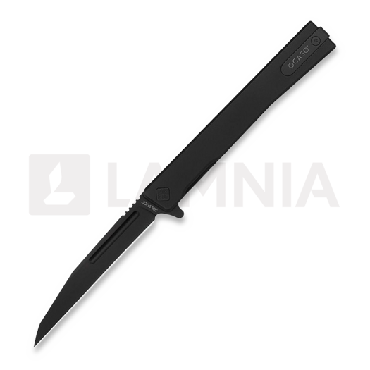 Ocaso Solstice Wharncliffe Black 접이식 나이프, Black Titanium