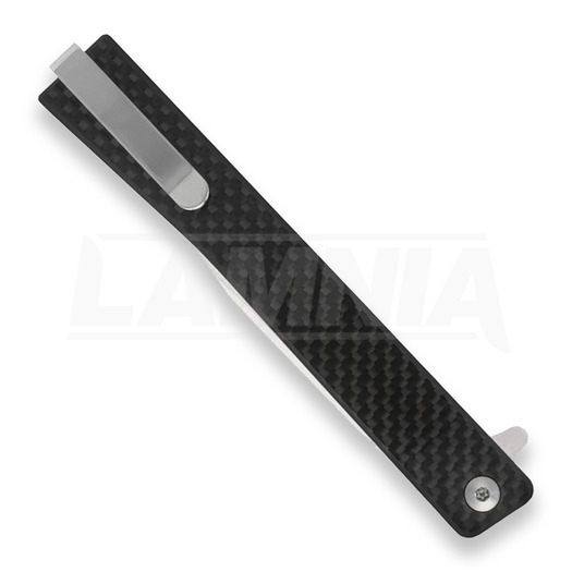 Ocaso Solstice Wharncliffe Satin kääntöveitsi, Carbon Fibre