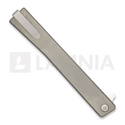 Ocaso Solstice Wharncliffe Satin sulankstomas peilis, Gray Titanium