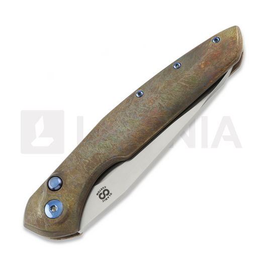 Coltello pieghevole Olamic Cutlery Aura Auto, Antique Titanium