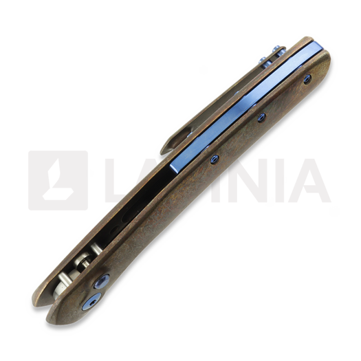 Coltello pieghevole Olamic Cutlery Aura Auto, Antique Titanium