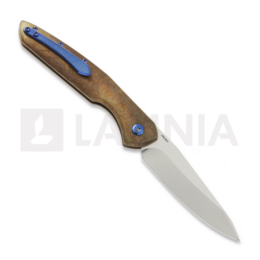 Olamic Cutlery Aura Auto 折叠刀, Antique Titanium