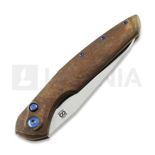 Olamic Cutlery Aura Auto sulankstomas peilis, Antique Titanium