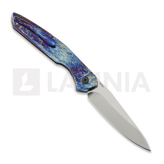 Coltello pieghevole Olamic Cutlery Aura Auto, Entropic Titanium