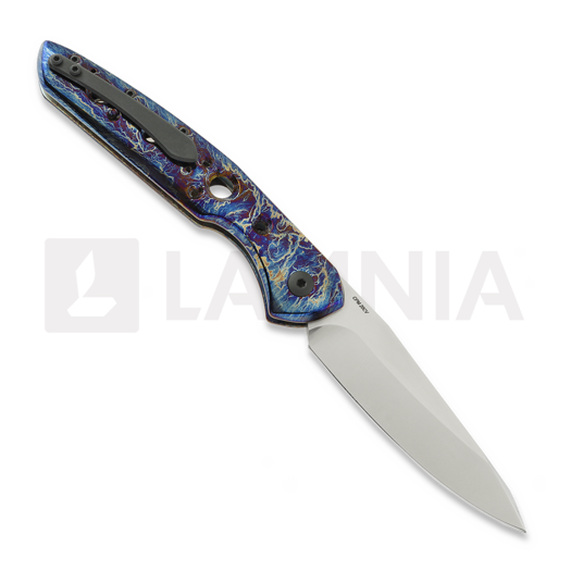 Navalha Olamic Cutlery Aura Auto, Entropic Titanium
