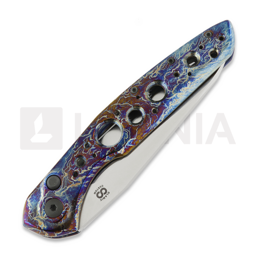Olamic Cutlery Aura Auto sulankstomas peilis, Entropic Titanium