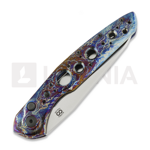 Navalha Olamic Cutlery Aura Auto, Entropic Titanium