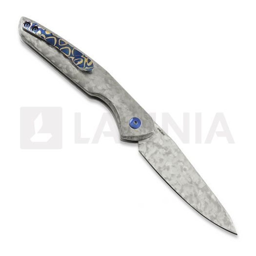 Navalha Olamic Cutlery Aura Auto, Frosty with Fedokume Clip