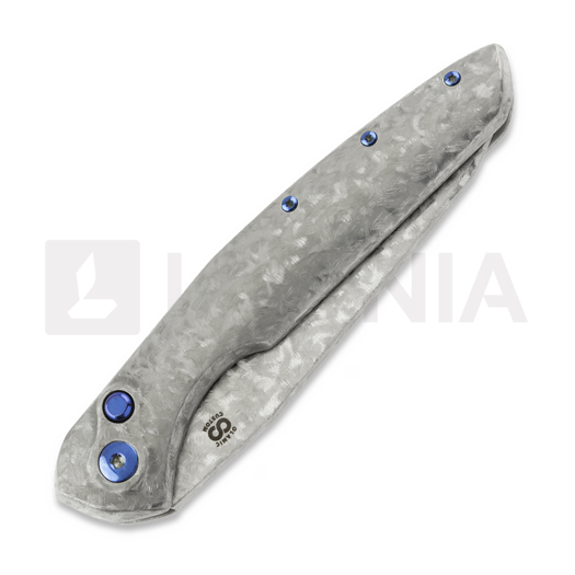 Olamic Cutlery Aura Auto sulankstomas peilis, Frosty with Fedokume Clip