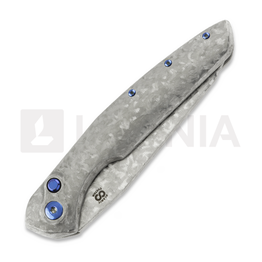 Navalha Olamic Cutlery Aura Auto, Frosty with Fedokume Clip