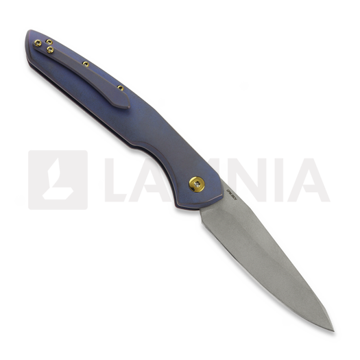 Coltello pieghevole Olamic Cutlery Aura Auto, Purple Texwash Titanium