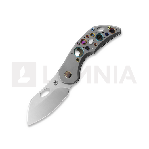 Olamic Cutlery Busker 365 Largo Taschenmesser, Clown Skull, Satin