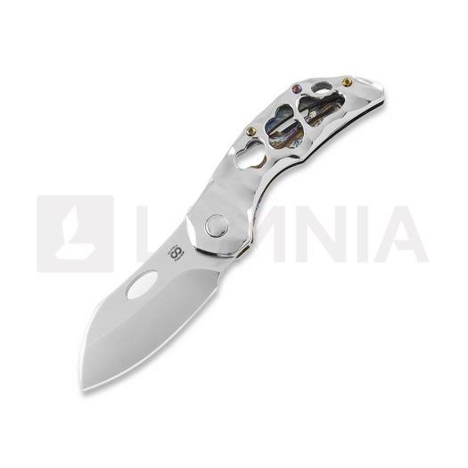 Складной нож Olamic Cutlery Busker 365 Largo, High Polish/Funky Holes, Satin