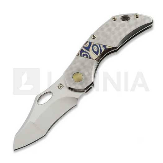 Olamic Cutlery Busker 365 M390 Gusto kääntöveitsi, Jeweled Titanium/Fedokume