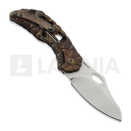Coltello pieghevole Olamic Cutlery Busker CF Magnacut Semper, Antique Ti & Fatcarbon/Volcanic