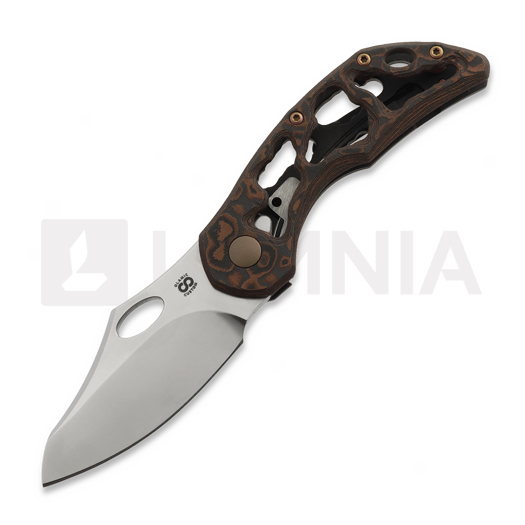 Saliekams nazis Olamic Cutlery Busker CF Magnacut Semper, Aphotic Titanium & Fatcarbon