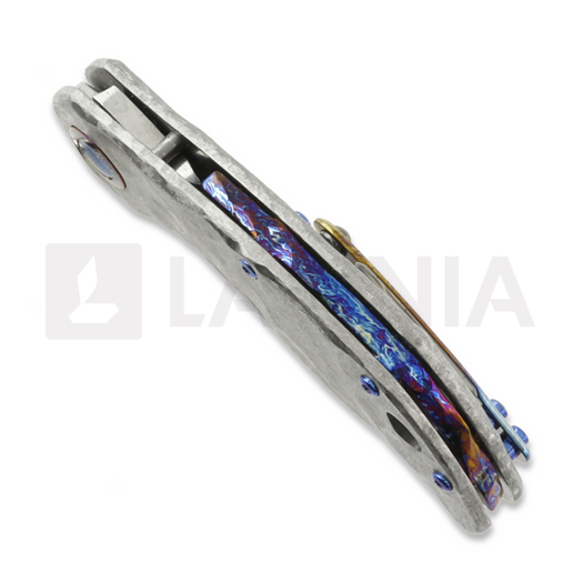 Olamic Cutlery Busker M390 Largo sulankstomas peilis, Permafrost